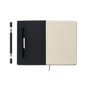 Notebook A5 con porta telefono - personalizzabile con logo