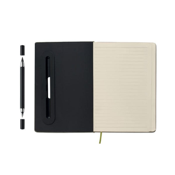 Notebook A5 con porta telefono - personalizzabile con logo