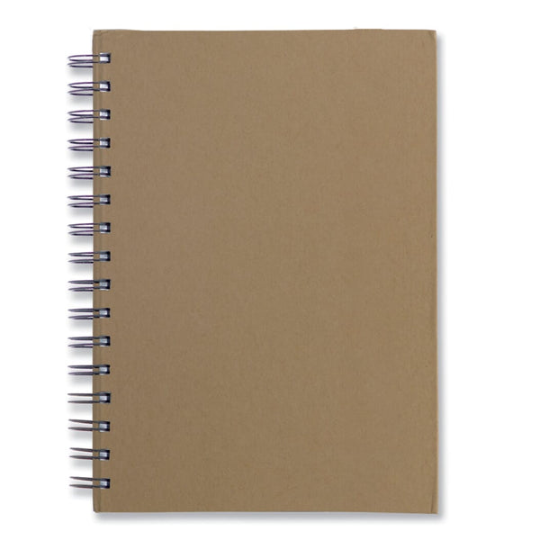Notebook A5 con spirale alluminio - personalizzabile con logo