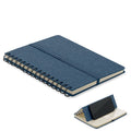Notebook A5 con supporto phone Blu - personalizzabile con logo