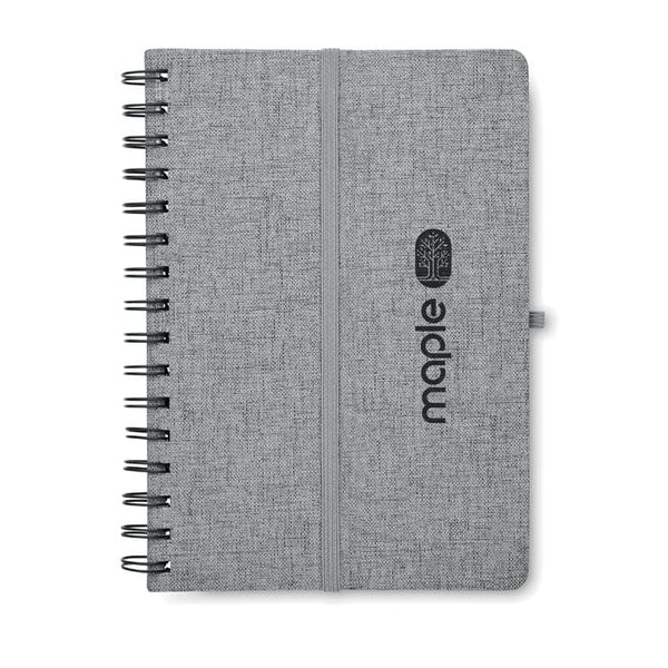Notebook A5 con supporto phone - personalizzabile con logo