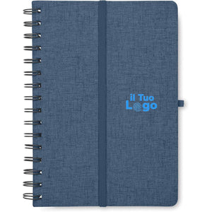 Notebook A5 con supporto phone - personalizzabile con logo