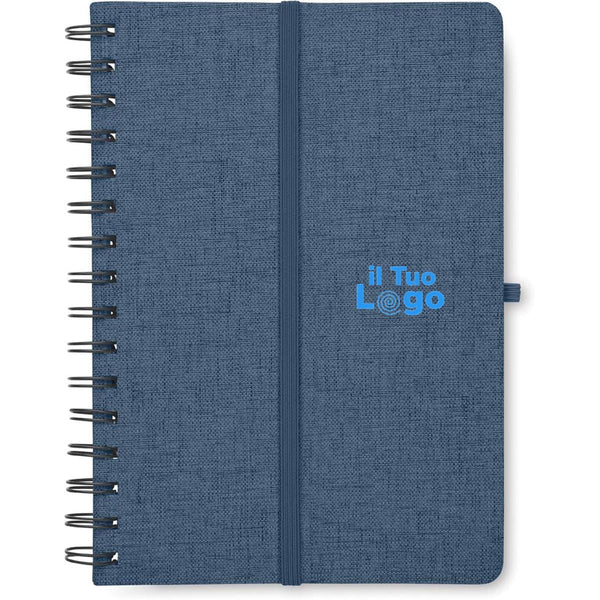 Notebook A5 con supporto phone - personalizzabile con logo