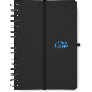 Notebook A5 con supporto phone - personalizzabile con logo