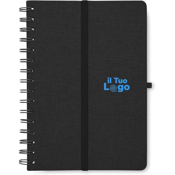Notebook A5 con supporto phone - personalizzabile con logo