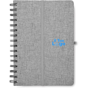 Notebook A5 con supporto phone - personalizzabile con logo