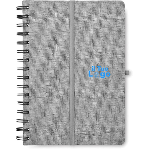 Notebook A5 con supporto phone - personalizzabile con logo