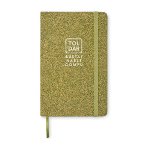 Notebook A5 Green - Copertina rigida Verde - personalizzabile con logo