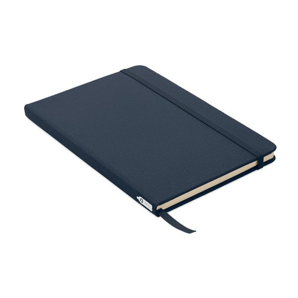 Notebook A5 in 600D RPET blu navy - personalizzabile con logo