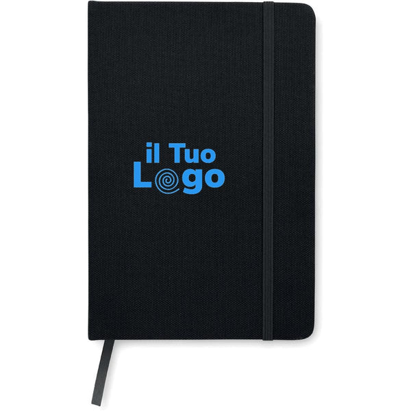 Notebook A5 in 600D RPET - personalizzabile con logo