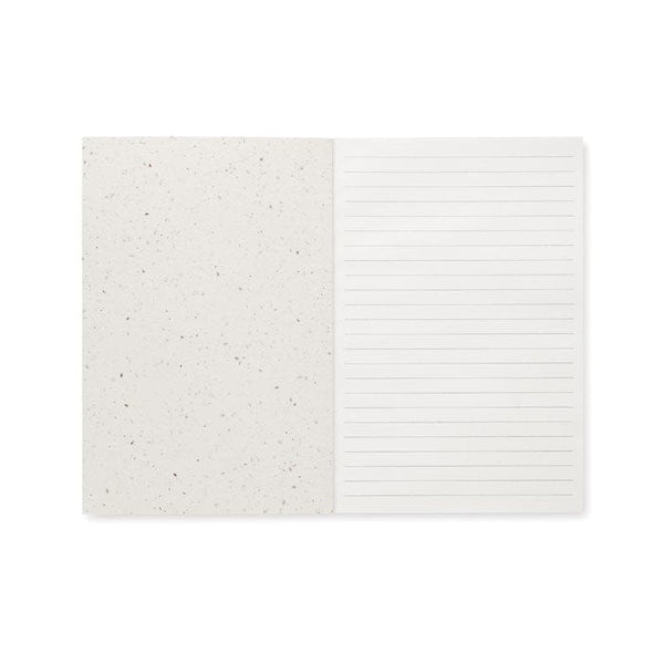 Notebook A5 in carta piantabile bianco - personalizzabile con logo