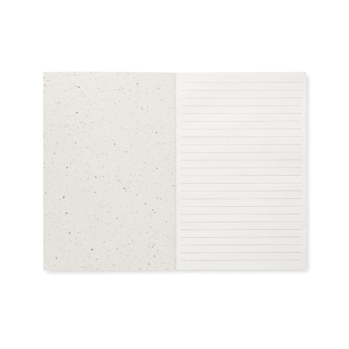 Notebook A5 in carta piantabile bianco - personalizzabile con logo