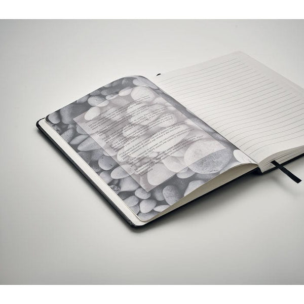 Notebook A5 in carta pietra - personalizzabile con logo