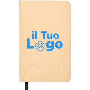 Notebook A5 in carta riciclata - personalizzabile con logo