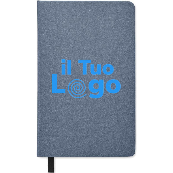 Notebook A5 in carta riciclata - personalizzabile con logo