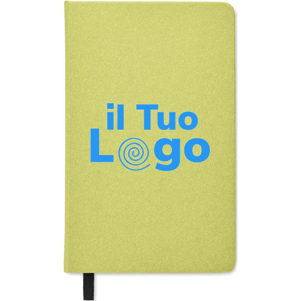 Notebook A5 in carta riciclata - personalizzabile con logo