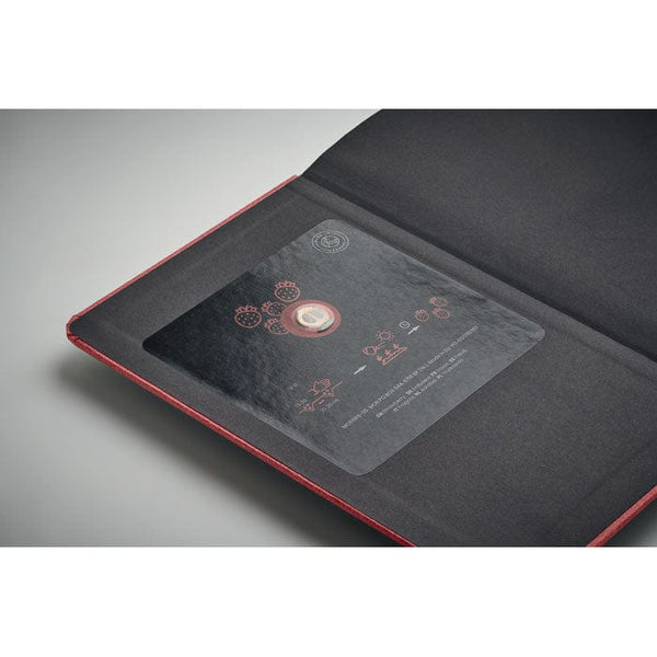 Notebook A5 in carta riciclata - personalizzabile con logo
