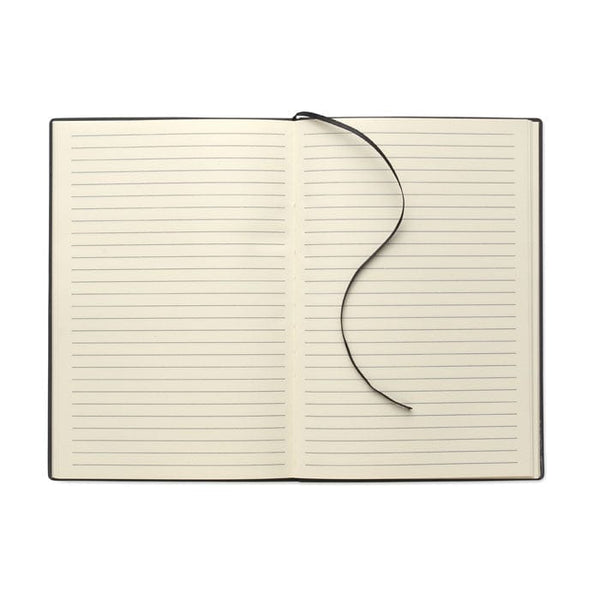 Notebook A5 in morbido PU Nero - personalizzabile con logo