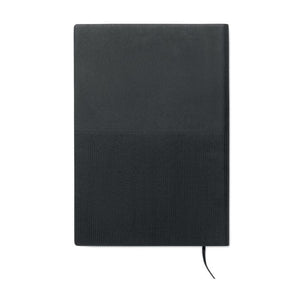 Notebook A5 in morbido PU Nero - personalizzabile con logo