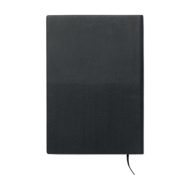Notebook A5 in morbido PU Nero - personalizzabile con logo