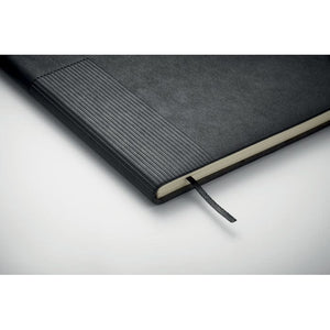 Notebook A5 in morbido PU Nero - personalizzabile con logo