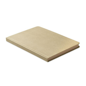 Notebook A5 in PLA kaki - personalizzabile con logo