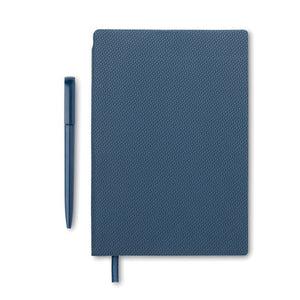 Notebook A5 in PU con penna - personalizzabile con logo