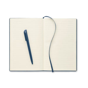 Notebook A5 in PU con penna - personalizzabile con logo