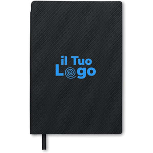 Notebook A5 in PU con penna - personalizzabile con logo