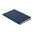 Notebook A5 in PU con tasca Blu - personalizzabile con logo