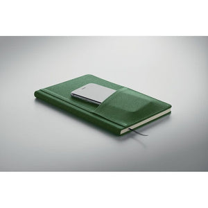 Notebook A5 in PU con tasca - personalizzabile con logo