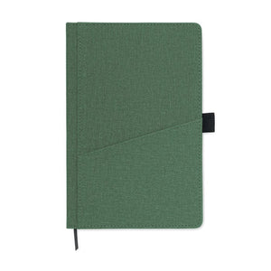 Notebook A5 in PU con tasca - personalizzabile con logo
