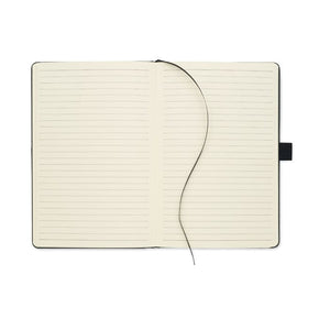 Notebook A5 in PU con tasca - personalizzabile con logo