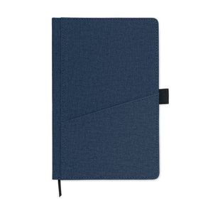 Notebook A5 in PU con tasca - personalizzabile con logo