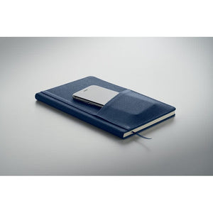 Notebook A5 in PU con tasca - personalizzabile con logo