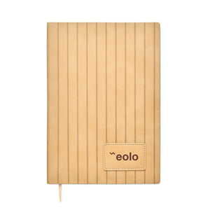 Notebook A5 in PU fumé - personalizzabile con logo