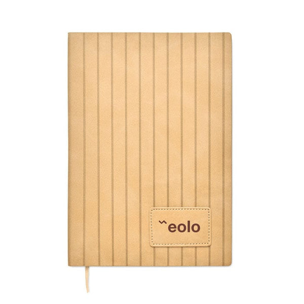 Notebook A5 in PU fumé - personalizzabile con logo