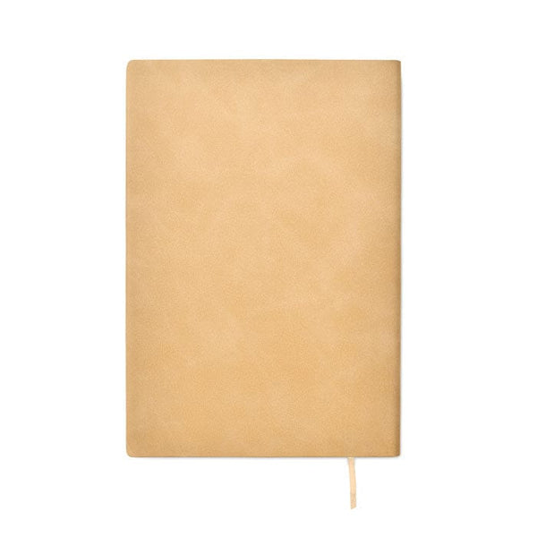 Notebook A5 in PU fumé - personalizzabile con logo