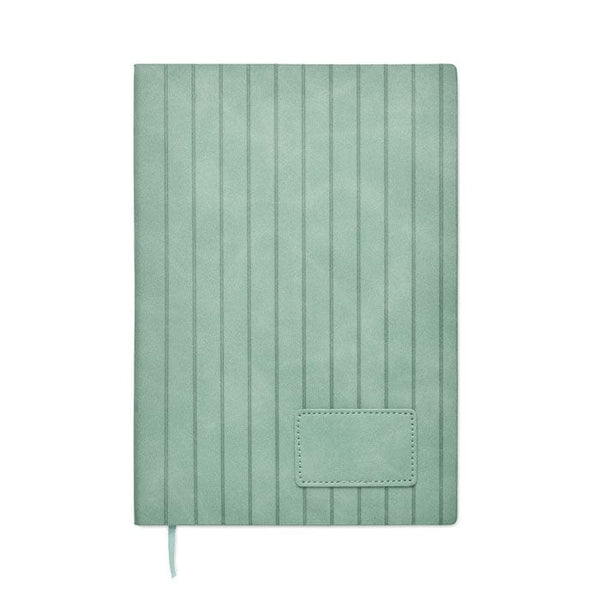 Notebook A5 in PU fumé - personalizzabile con logo