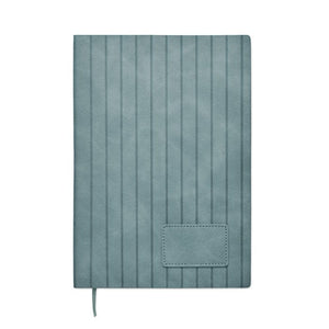 Notebook A5 in PU fumé - personalizzabile con logo