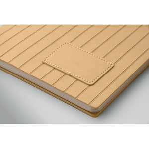 Notebook A5 in PU fumé - personalizzabile con logo
