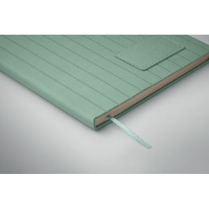Notebook A5 in PU fumé - personalizzabile con logo