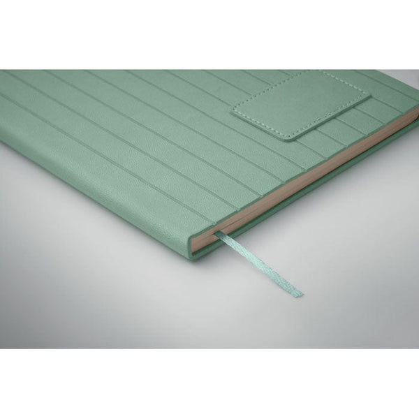 Notebook A5 in PU fumé - personalizzabile con logo