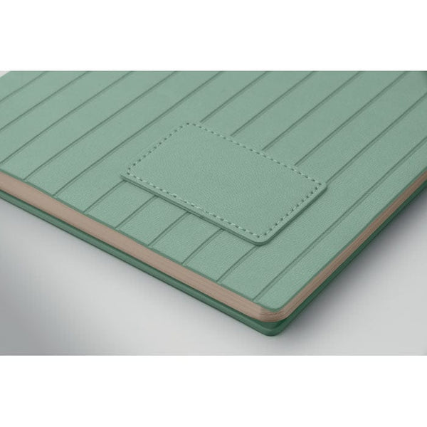 Notebook A5 in PU fumé - personalizzabile con logo