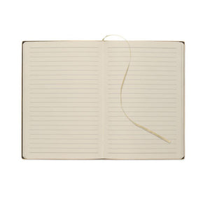 Notebook A5 in PU fumé - personalizzabile con logo