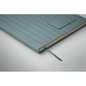 Notebook A5 in PU fumé - personalizzabile con logo