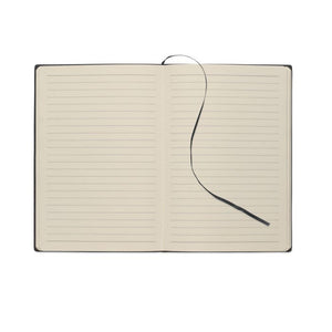 Notebook A5 in PU fumé - personalizzabile con logo