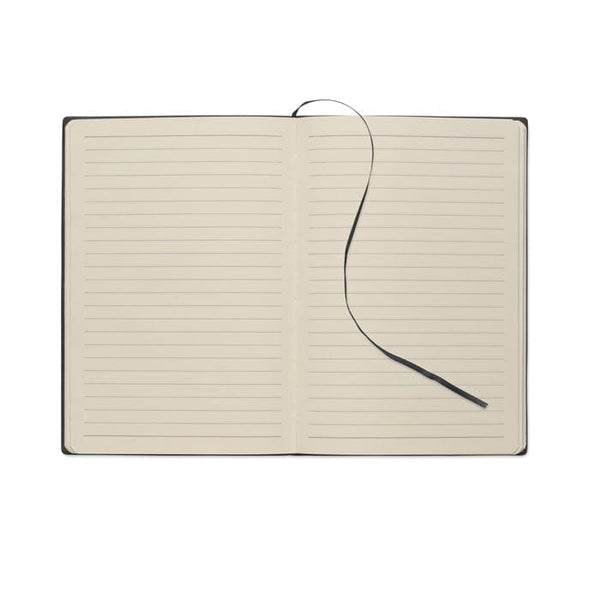 Notebook A5 in PU fumé - personalizzabile con logo