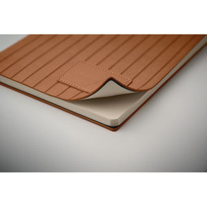 Notebook A5 in PU fumé - personalizzabile con logo