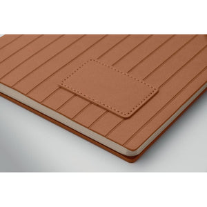 Notebook A5 in PU fumé - personalizzabile con logo